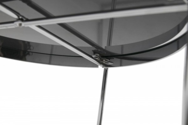 Masuta cafea rotunda oglinda Arvo 40 cm, design modern, piciore metal crom, CT00510CH - Kokoon [3]