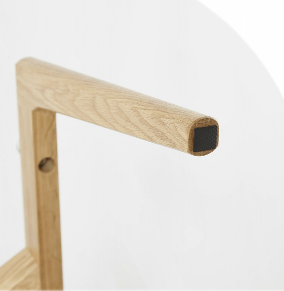 Masuta de cafea design LILY 90x90 cm stejar masiv / sticla securizata, CT00390CL - Kokoon [12]
