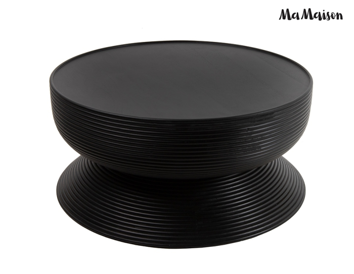 Măsuță de Cafea Lapis 76 75x75x36 cm, Negru - MaMaison [4]