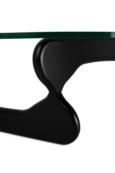 Măsuță de Cafea Stable Black 126x90x36,5 cm, Sticlă Negru - King Home [5]