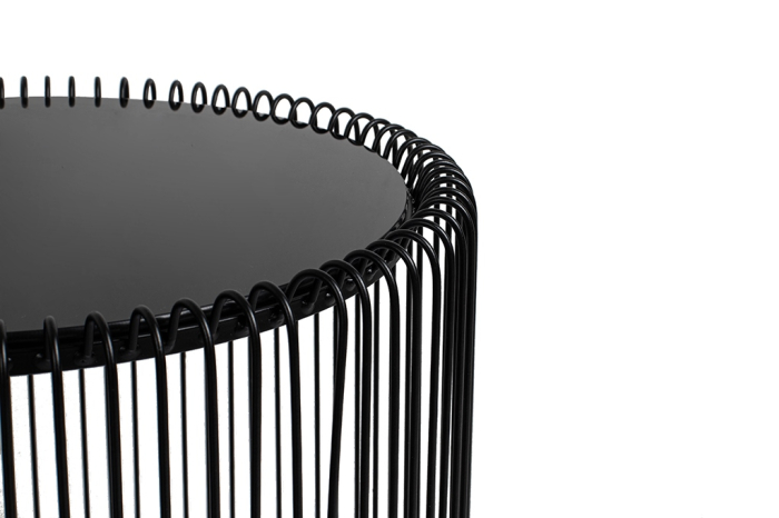 Măsuță de Cafea Wire 44 45x45x46 cm, Negru - Kare Design [2]