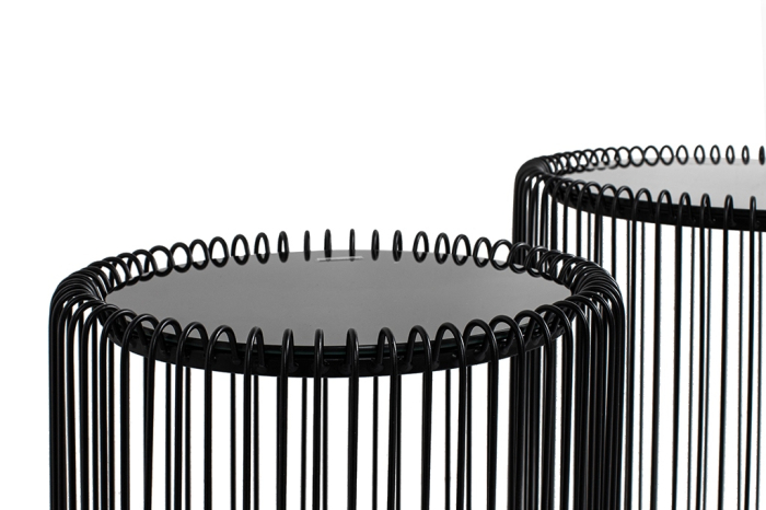 Măsuță de Cafea Wire 44 45x45x46 cm, Negru - Kare Design [3]