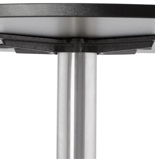 Masa cafea rotunda neagra Tyra 90 cm, picior central otel talpa subtire, CT00560BL - Kokoon [6]