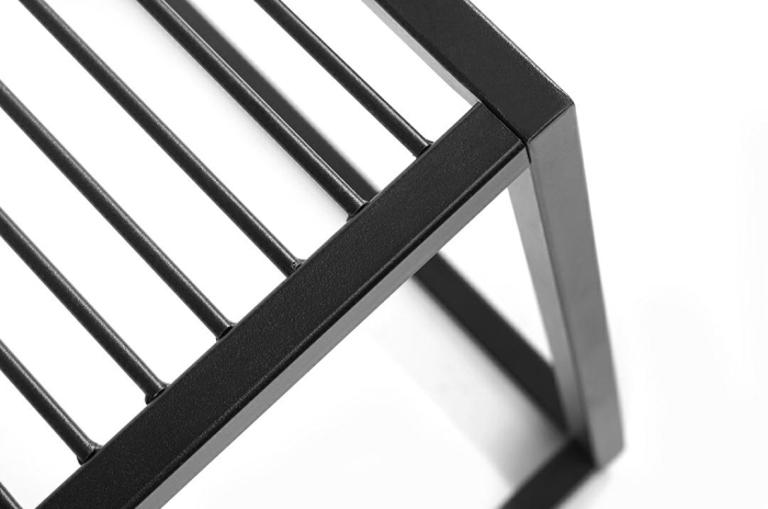 Măsuță Galler 50x50x50 cm, MDF și Metal Negru Mat - King Home [6]