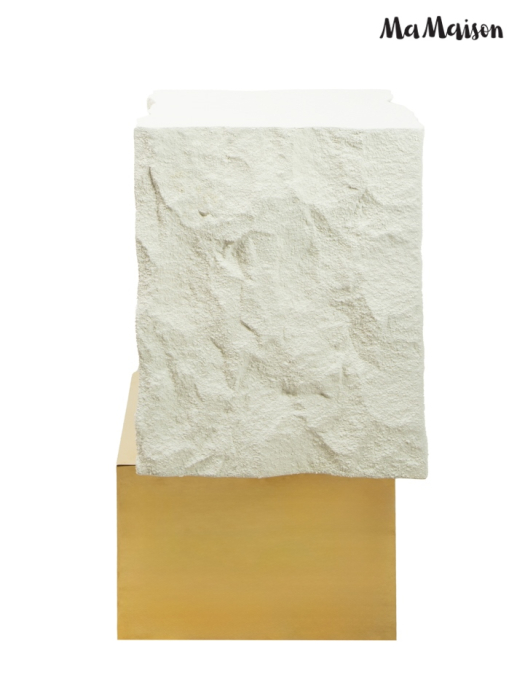 Măsuță Gilda 45 47x40x66 cm, Bej; Auriu - MaMaison [6]