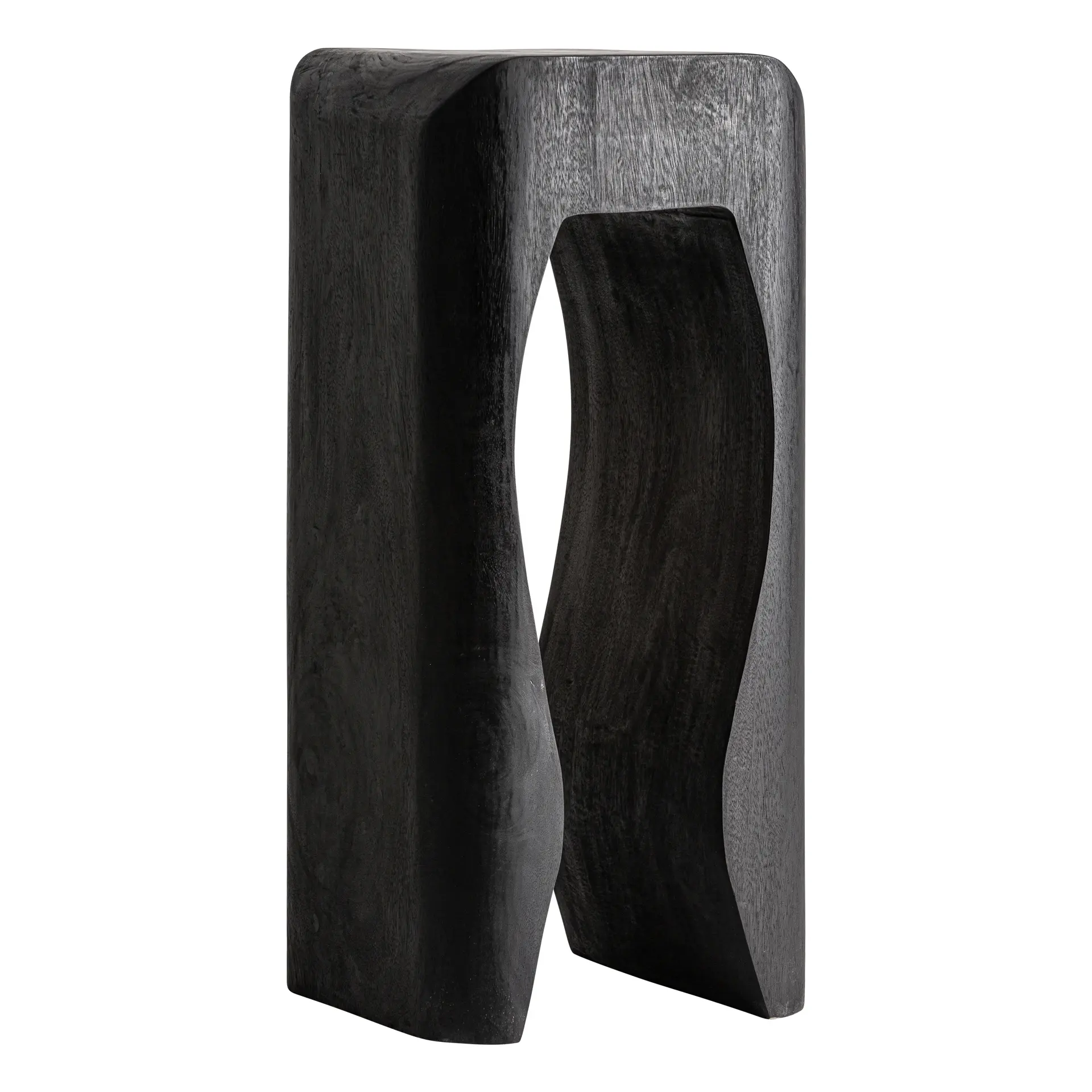 Masuta Laterala 40x40x91 cm, Lemn de Suar Negru - VicalHome VicalHome 38659 [2]