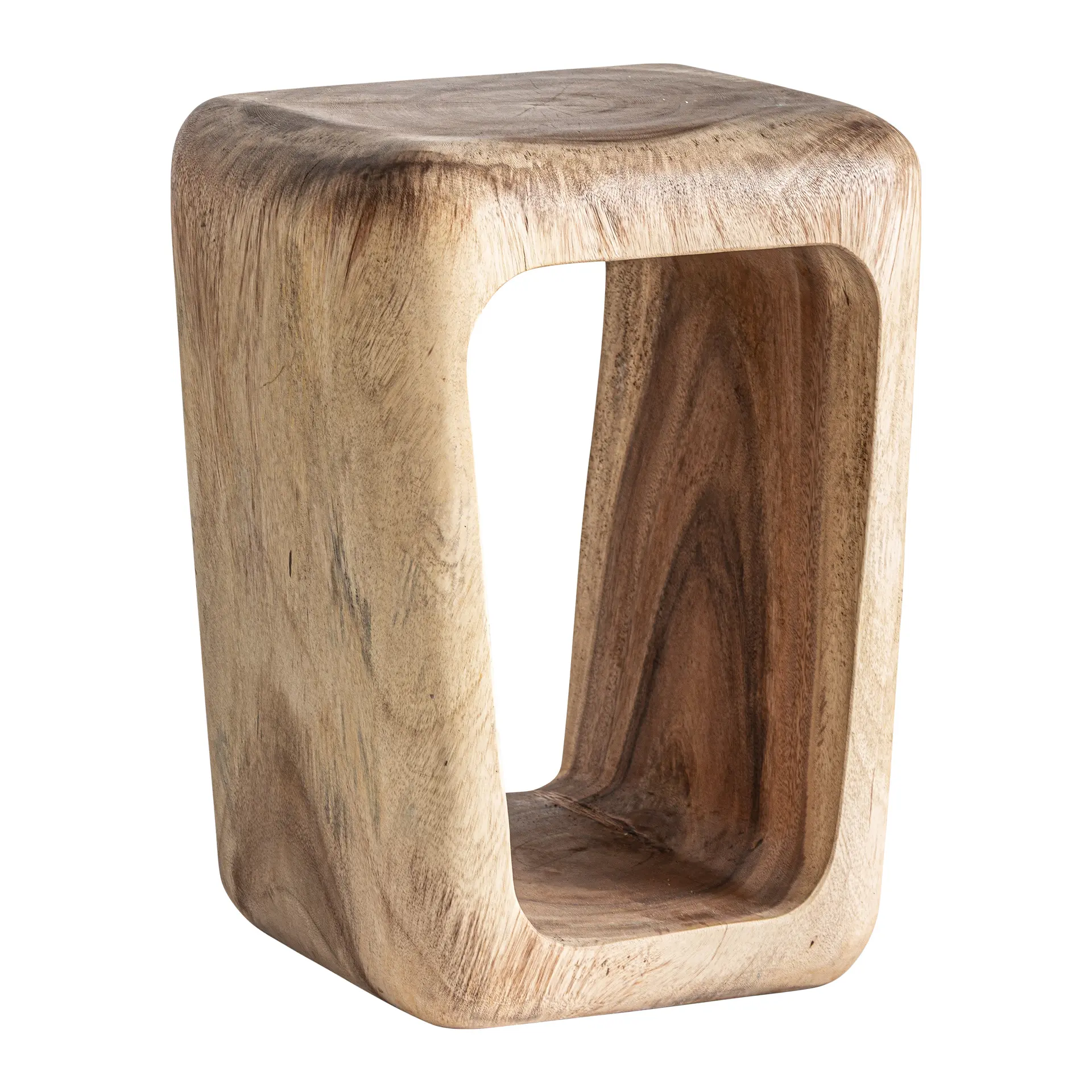 Masuta Laterala 45x40x60 cm, Lemn de Suar Maro Deschis - VicalHome VicalHome 38661 [2]