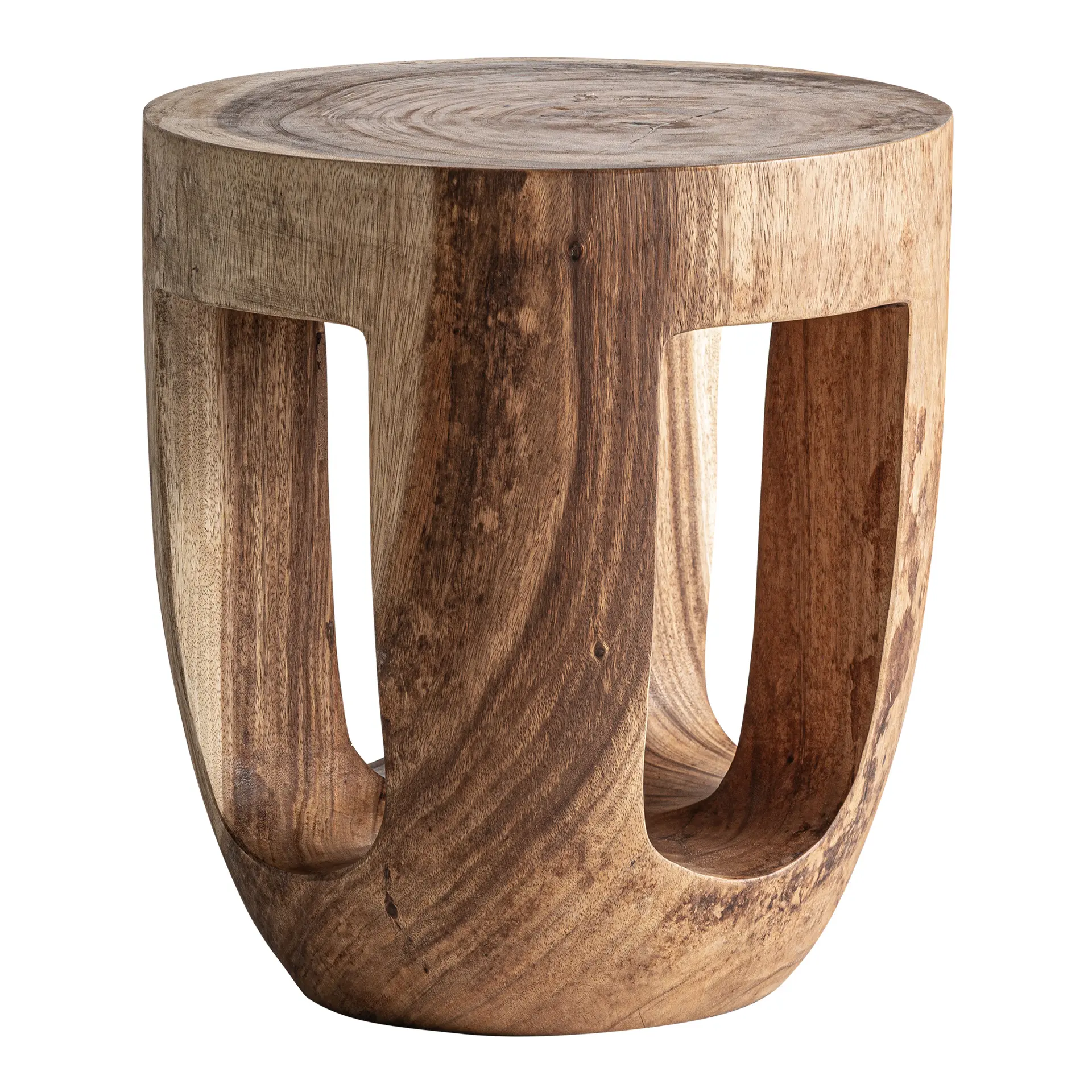 Masuta Laterala 49x49x55 cm, Lemn de Suar Maro - VicalHome VicalHome 38663 [2]