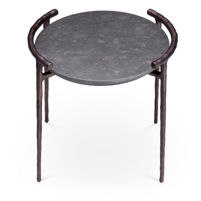   Măsuță laterală Arca marmură gri finisaj bronz 117354 EICHHOLTZ [3]