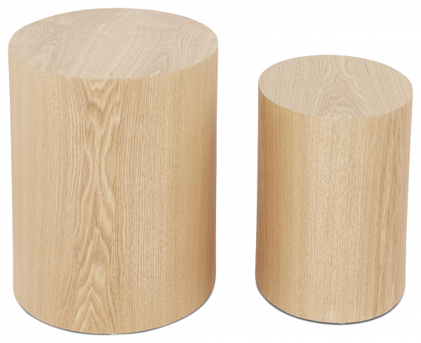 Masuta living design Brent, 2 piese, lemn masiv natur, CT00830NA - Kokoon [3]