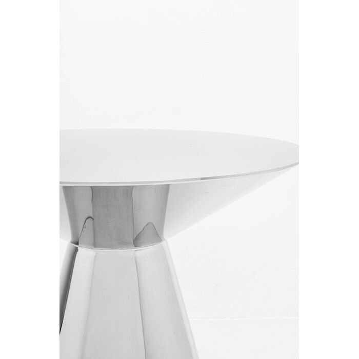 Măsuță Mambo Chrome 45x45x55,5 cm, Oțel Inoxidabil Lustruit Argintiu Suprafață Lucioasă - Kare Design [3]