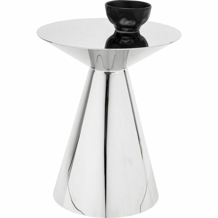 Măsuță Mambo Chrome 45x45x55,5 cm, Oțel Inoxidabil Lustruit Argintiu Suprafață Lucioasă - Kare Design [5]