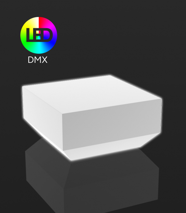 Masuta pentru sezlong iluminare LED Vela, diverse finisaje, 60x60x30 cm, design modern, 54047 - Vondom [16]
