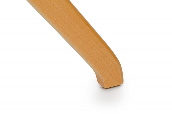 Masuta rotunda cafea Ulla 60x60 cm in forma de surub, blat MDF alb/picioare lemn fag, TT-908B - King [4]