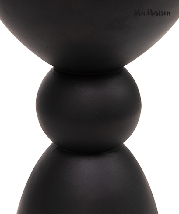 Măsuță Tadao 35x35x51 cm, MDF Neted Negru - MaMaison [2]