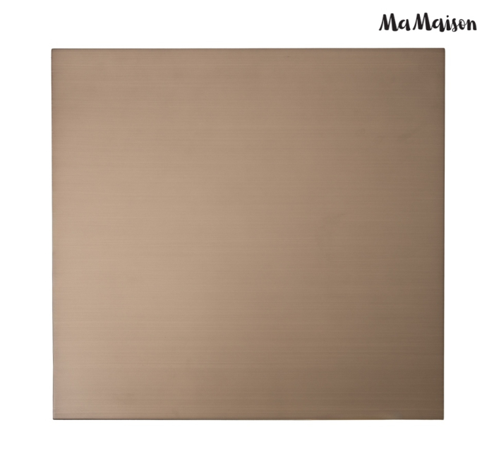 Măsuță Vector 55x55x55,5 cm, Metal Auriu Satinat - MaMaison [5]