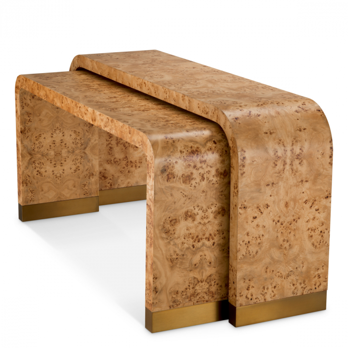   Mese console Quinton din furnir de mappa burl maro deschis set de 2 119327 EICHHOLTZ [5]