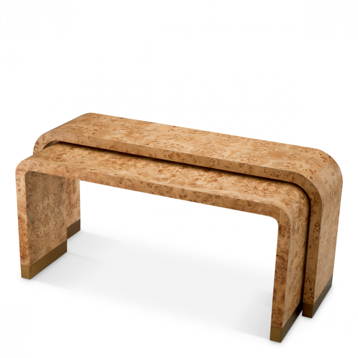   Mese console Quinton din furnir de mappa burl maro deschis set de 2 119327 EICHHOLTZ [3]