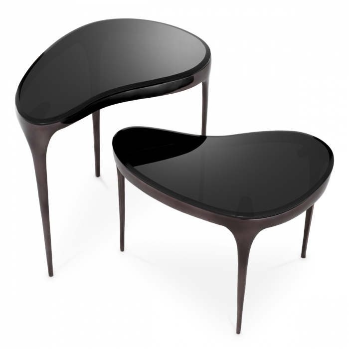   Mese laterale Zena finisaj nichel negru set de 2 117619 EICHHOLTZ [3]