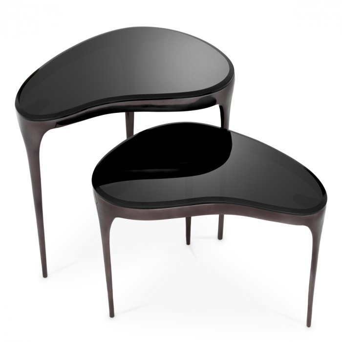   Mese laterale Zena finisaj nichel negru set de 2 117619 EICHHOLTZ [4]