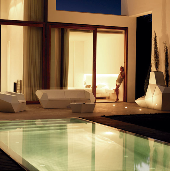Modul colt 90¬∫ canapea Faz pentru exterior 100x100x70 cm, 54005DY - Vondom [4]