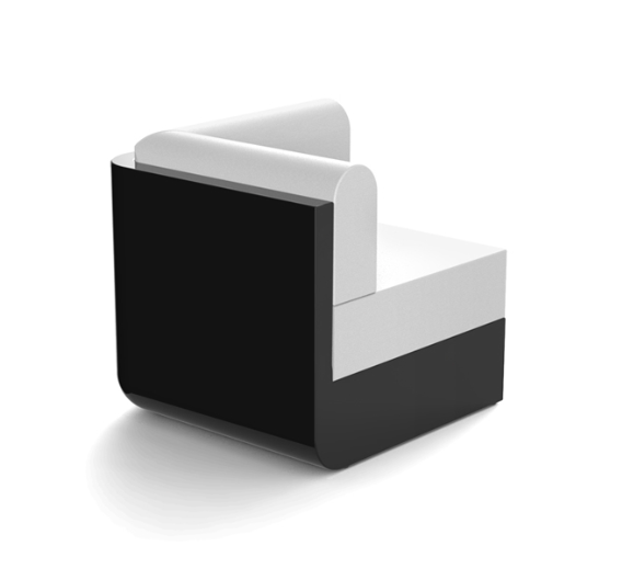 Modul colt canapea premium Ulm pentru exterior 82x82x72 cm, 54172 - Vondom [2]