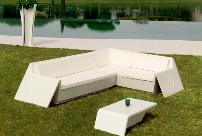 Modul lounger canapea Rest pentru exterior 106x56x45, iluminare LED, 53006 - Vondom [5]
