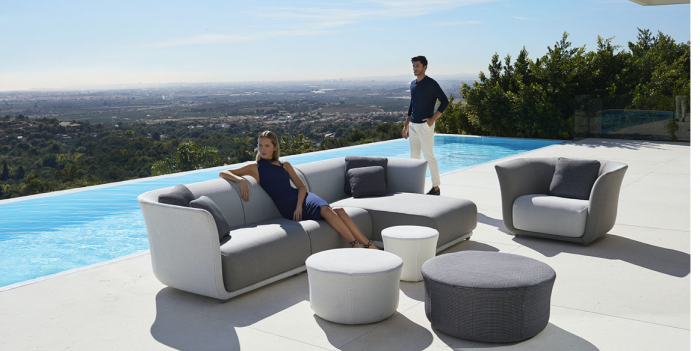Modul lounger dreapta canapea premium Suave pentru exterior 114x160x71 cm, 67016 - Vondom [5]