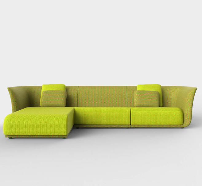 Modul lounger stanga canapea premium Suave pentru exterior 114x160x71 cm, 67018 - Vondom [8]