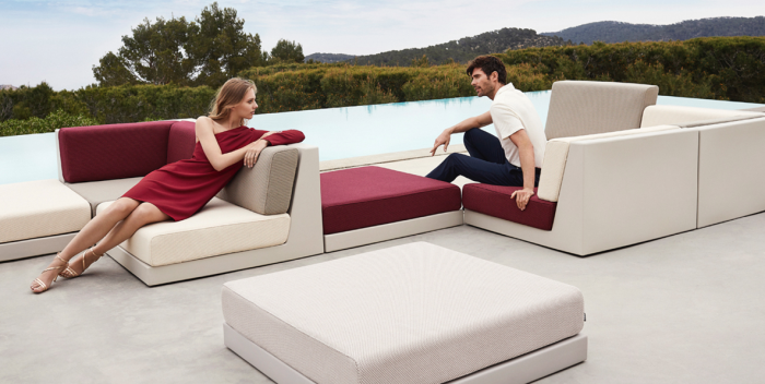 Modul mijloc sezut adanc L canapea premium Pixel pentru exterior 100x203x63 cm, 54280 - Vondom [5]