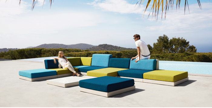 Modul mijloc sezut adanc L canapea premium Pixel pentru exterior 100x203x63 cm, 54280 - Vondom [7]