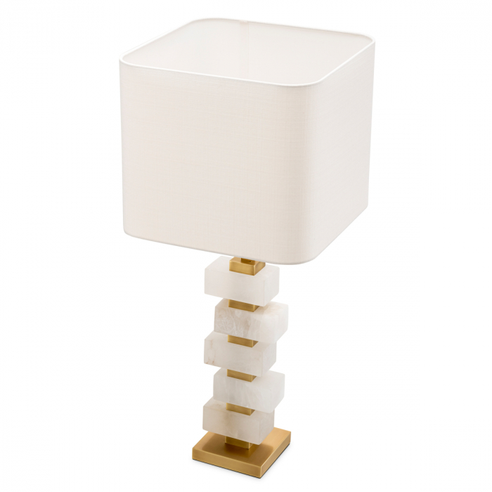  Lampă de masă alabastru chihlimbar inclus abajur 115125 EICHHOLTZ [5]