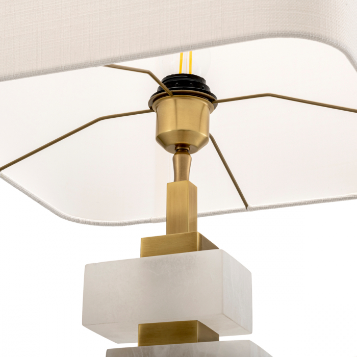   Lampă de masă alabastru chihlimbar inclus abajur 115125 EICHHOLTZ [7]