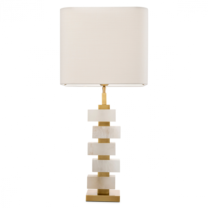   Lampă de masă alabastru chihlimbar inclus abajur 115125 EICHHOLTZ [4]