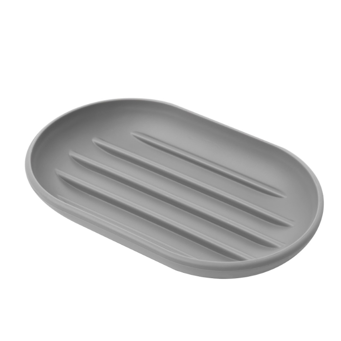 Săpunieră Touch 8x14x2 cm, Plastic Gri Mat - Umbra [2]