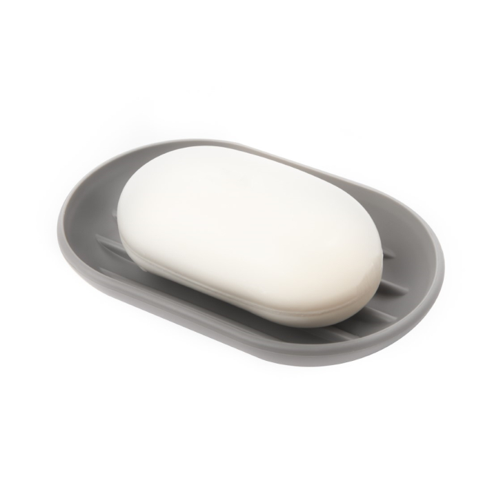 Săpunieră Touch 8x14x2 cm, Plastic Gri Mat - Umbra [3]