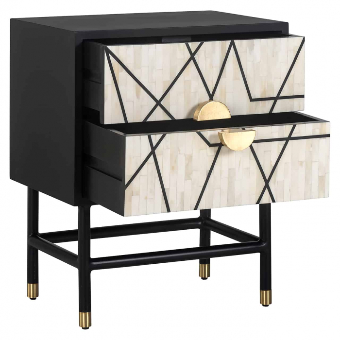 Nighstand Novas 2 sertare, 7851 - Richmond Interiors [5]