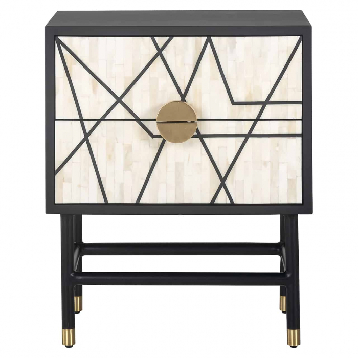 Nighstand Novas 2 sertare, 7851 - Richmond Interiors [3]