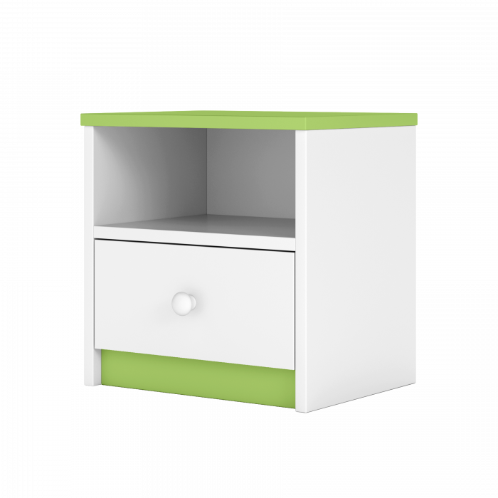 Noptiera copii Babydream MDF alb, roz, albastru, verde, 40,5x39,5 cm [2]