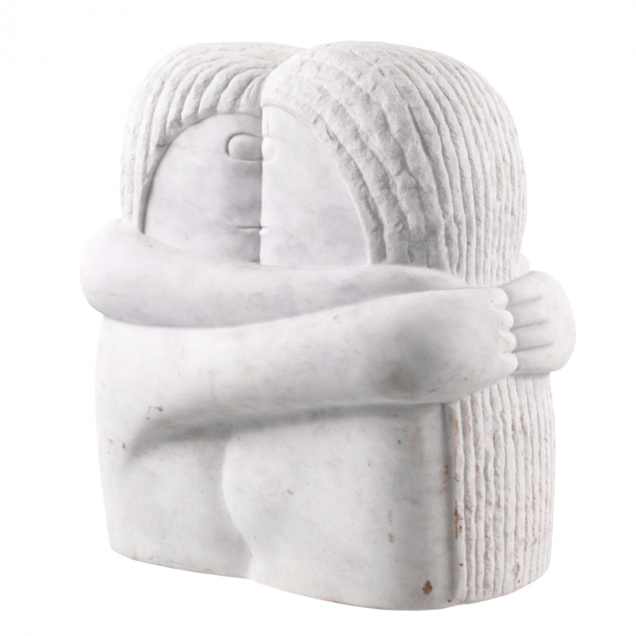   Obiect Dragoste Cuplu marmură albă 114282 EICHHOLTZ [3]