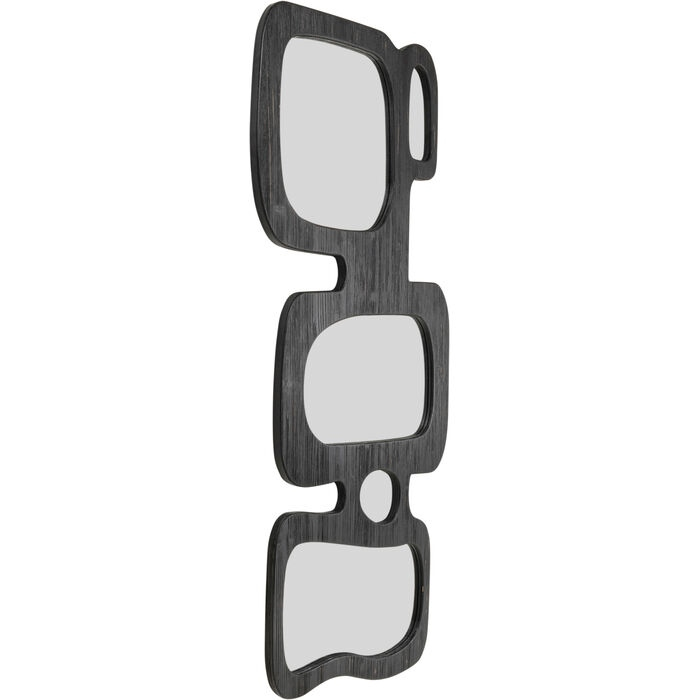 Oglindă Art Shapes 89x3x199 cm, Sticlă Oglindă și Placă MDF Lacuită Negru - Kare Design [2]