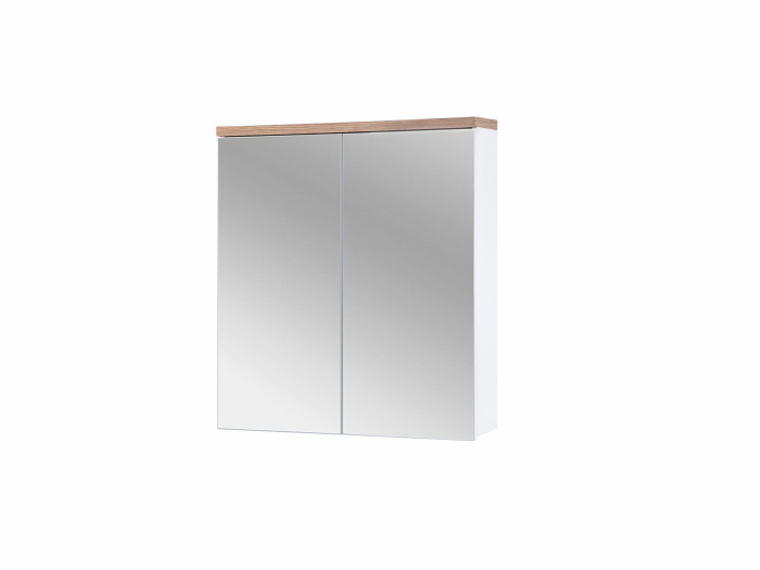 Oglinda baie 100 cm Bali White cu spatiu depozitare [3]