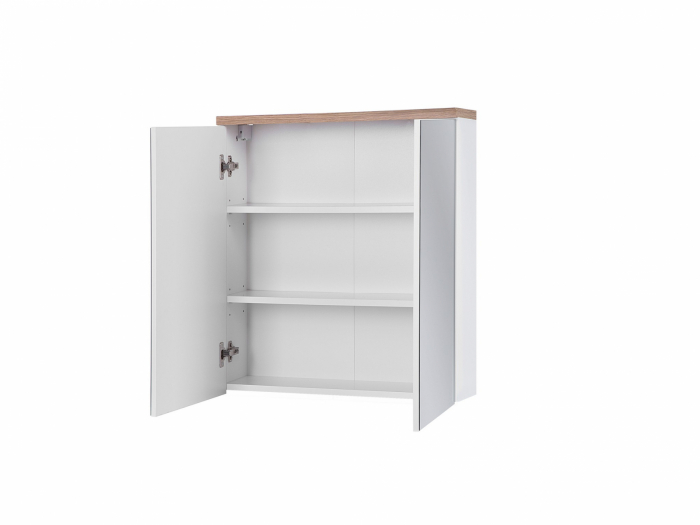 Oglinda baie 100 cm Bali White cu spatiu depozitare [5]