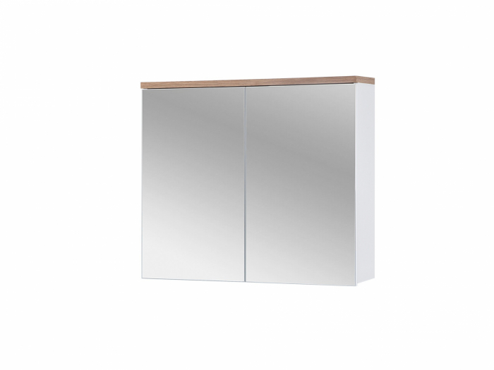 Oglinda baie 100 cm Bali White cu spatiu depozitare [6]