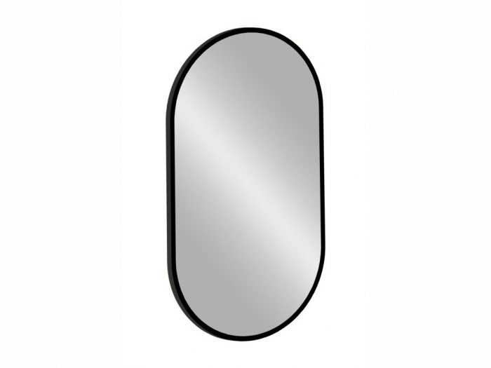 Oglinda baie ovala Apollo, 50x90 cm, cadru auriu/cadru negru, cu iluminare LED, COMAD [2]
