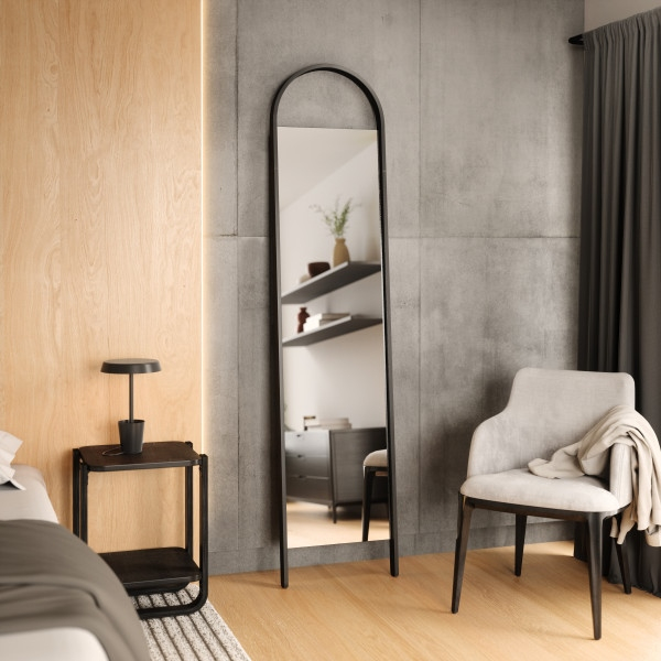 Oglindă Bellwood 45x5x193 cm, Lemn Negru - Umbra [7]