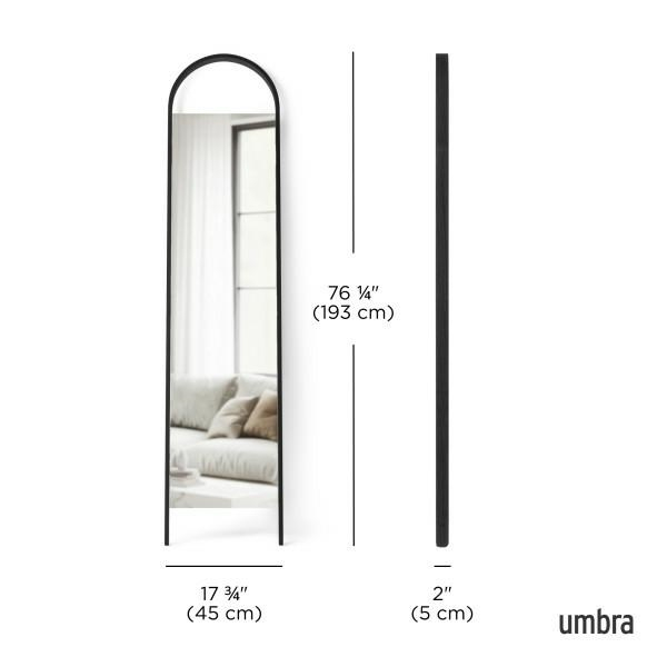 Oglindă Bellwood 45x5x193 cm, Lemn Negru - Umbra [9]