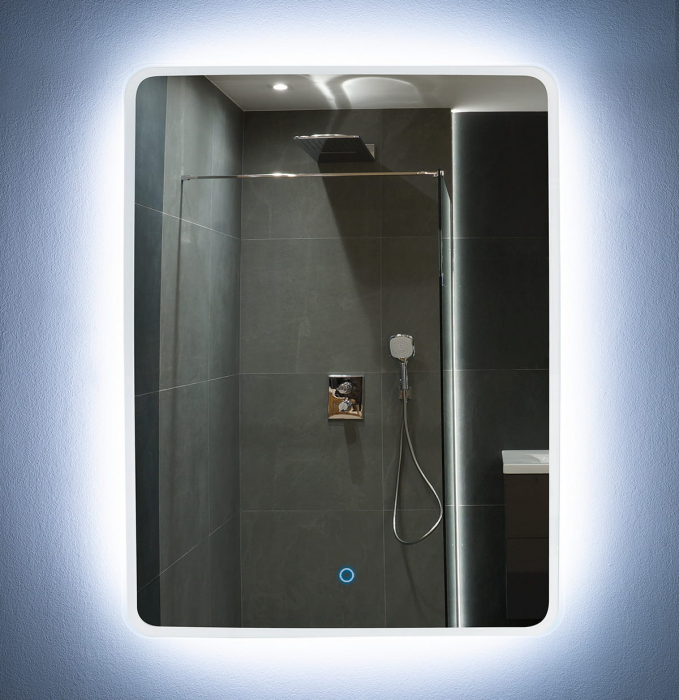 Oglinda cu iluminare LED Aggie 60x80x4,5 cm cm metal/sticla, comutator tactil, W0275 - Maxlight [4]