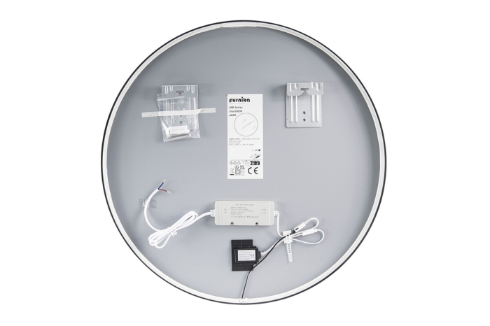 Oglindă SIRIUS LU LED 90 cm, Cu Iluminare, Rotundă, Neutru - COMAD [4]