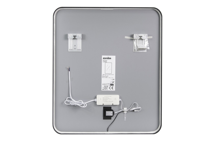 Oglindă VEGA LU LED 90 cm, cu ramă și LED, Neutru - COMAD [4]
